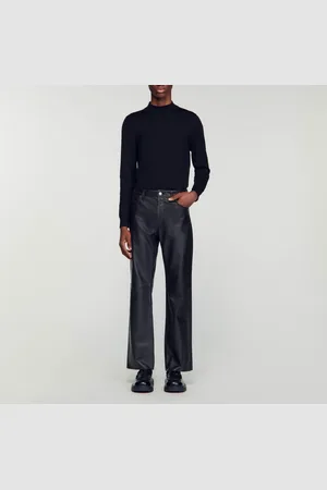 Sandro Pantalon en cuir
