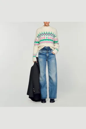 Sandro Pull en maille LOVE
