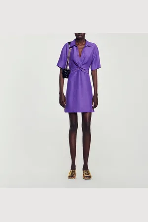 Sandro Robe courte à col chemise