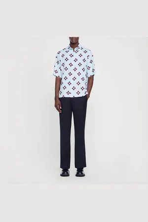 Sandro Chemise Cross Flower manches courtes