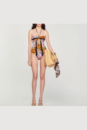 Sandro Maillot de bain 1 pièce imprimé Hawaï