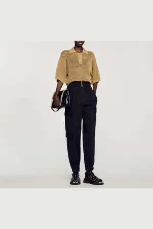 Sandro Pull court en maille résille