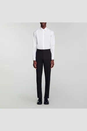 Sandro Pantalon de costume en laine