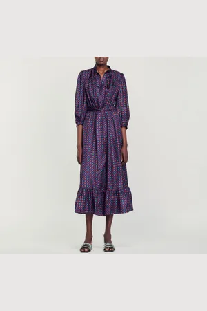 Sandro Robe midi imprimée