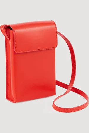 Sandro Pochette à bandoulière en cuir lisse