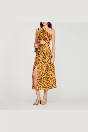 Sandro Robe longue imprimé léopard