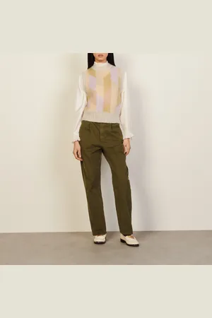 Sandro Pantalon large en coton