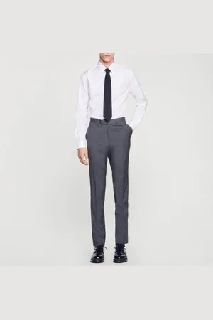 Sandro Pantalon de costume en laine