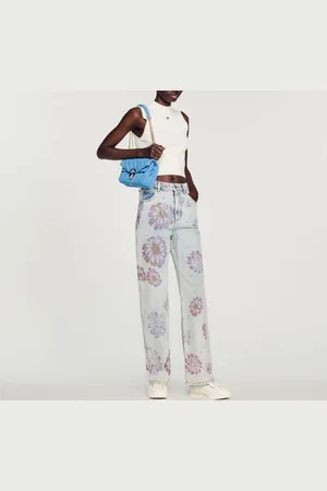 Sandro Jean motifs fleurs