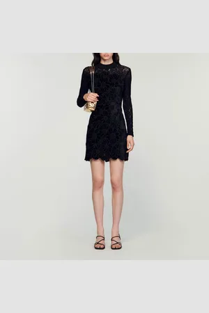 Sandro Robe en guipure marguerite