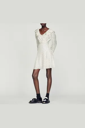 Sandro Robe courte à imprimé pois
