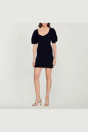 Sandro Robe froncée en maille