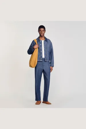 Sandro Blouson en chambray