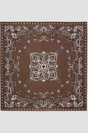 Sandro Foulard en soie à imprimé bandana