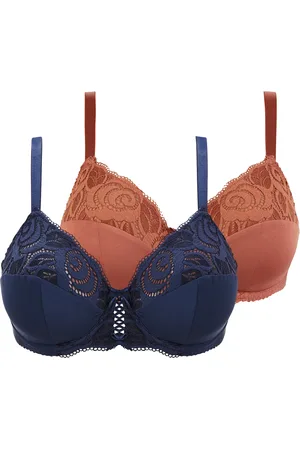 Sans Complexe Lot de 2 soutiens-gorge Duo Amélie Marine et Brun Bruschetta