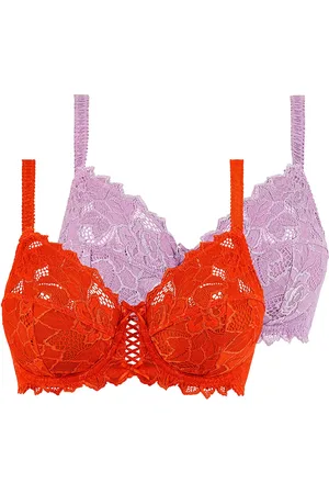Sans Complexe Lot de 2 soutiens-gorge Duo Arum Mandarine et Lavande