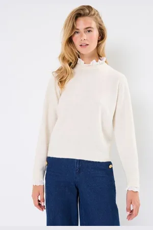 VERO MODA Vêtements VMFIA LS O-NECK LACE PULLOVER GA