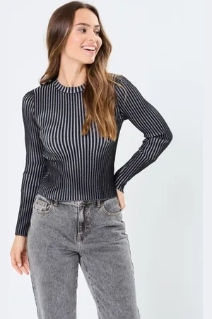 Sixth June Vêtements BICOLOR KNIT CROP TOP