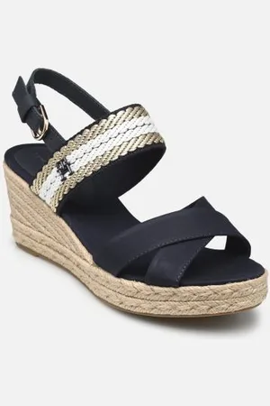 Tommy Hilfiger Espadrilles GOLDEN WEBBING MID WEDGE pour Femme