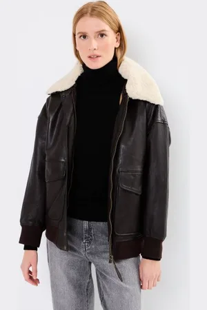Schott NYC Vêtements Blouson Femme Aviateur Oversize