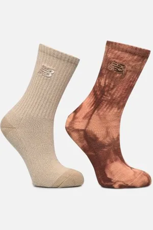 New Balance Chaussettes et collants Lifestyle Tie Dye Midcalf Socks 2Pack