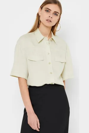 Calvin Klein Vêtements Tencel Ss Blouse