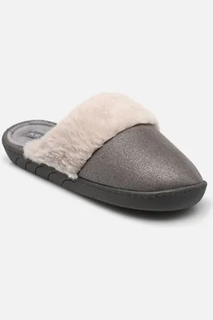 Isotoner Chaussons Mules ??? suédine irisée ??? semelle ergonomique pour Enfant