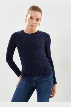Ralph Lauren Vêtements Pull torsadé à col rond en coton