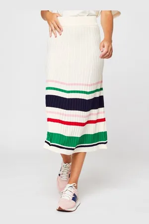 GANT Vêtements Striped Rib Knit Skirt