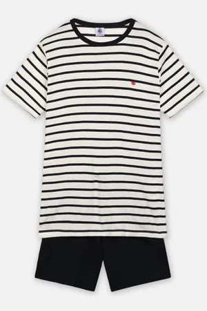 Petit Bateau Vêtements Trew - Pyjama Court en Coton Bio - Garçon