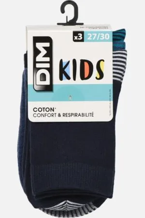 Dim Chaussettes et collants Mix & Match Coton Mi-Chaussettes X3 Enfant