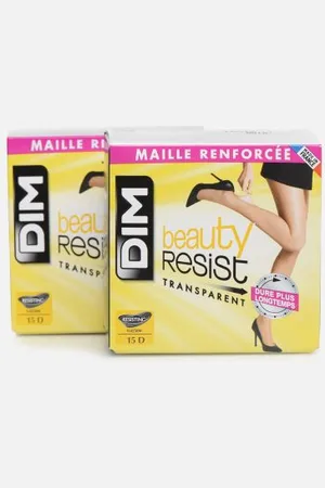 Dim Chaussettes et collants Collant Resist Transparent Cube 15 Deniers X2