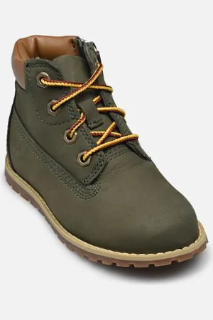 Timberland Bottines et boots POKEY PINE MID LACE UP WITH ZIP BOOT 581 pour Enfant