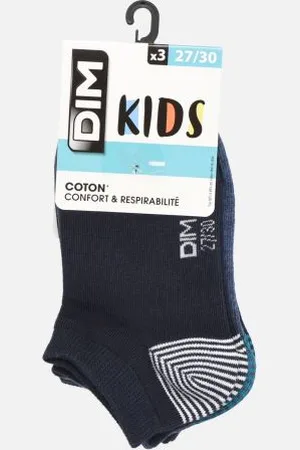 Dim Chaussettes et collants Socquettes Courtes Coton Style Mix & Match Enfant - Lot de 3