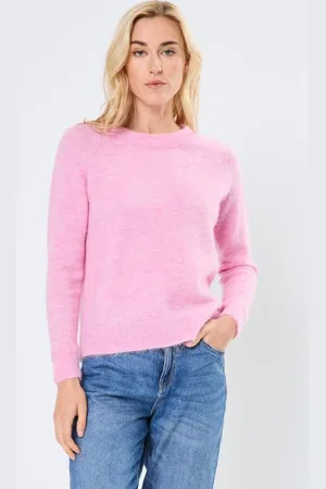SELECTED Vêtements Slflulu Ls Knit O-Neck B Noos