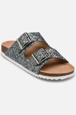 Colors of California Mules et sabots Bio glitter metal buckles pour Femme