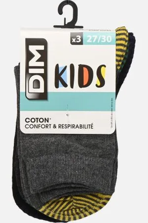Dim Chaussettes et collants Mix & Match Coton Mi-Chaussettes X3 Enfant