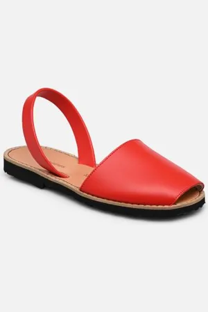 MINORQUINES Sandales et nu-pieds Avarca Cuir Pomodoro pour Femme