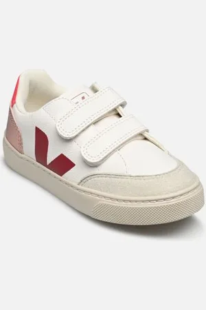 Veja Baskets Small V-12 Velcro Leather pour Enfant