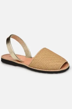 MINORQUINES Sandales et nu-pieds Avarca Cuir Tressé pour Femme