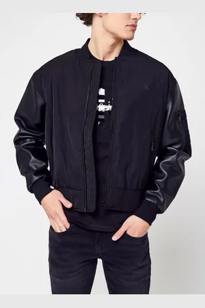 Calvin Klein Vêtements Faux Leather Bomber Jacket