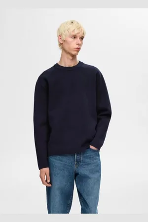 SELECTED Vêtements Slhmike Ls Knit Relaxed Crew Neck