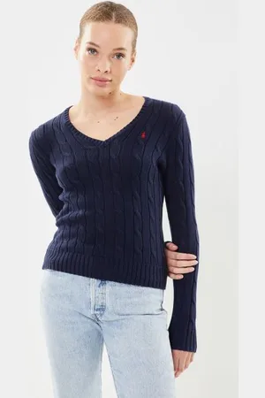 Ralph Lauren Vêtements Pull col en V torsadé en coton