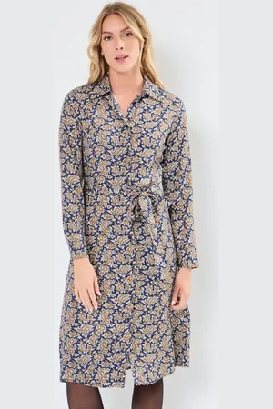 GANT Vêtements Slim Paisley Shirt Dress
