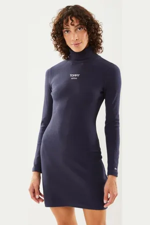 Tommy Hilfiger Vêtements Tjw Turtleneck Ess Logo Dress