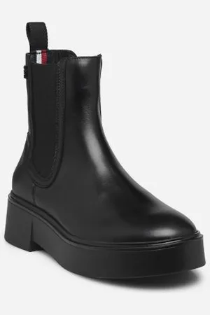 Tommy Hilfiger Bottines et boots MINIMAL LEATHER CHELSEA LOGOTAPE pour Femme