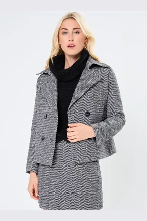 Molly Bracken Vêtements LADIES WOVEN SHORT COAT