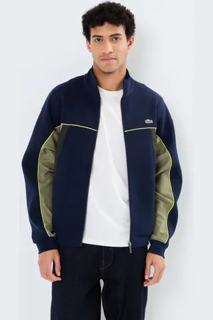 Lacoste Vêtements Sweatshirt zippé en piqué double face