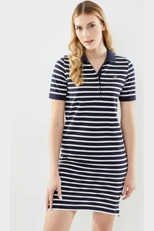 GANT Vêtements Striped Shield Ss Pique Polo Dress
