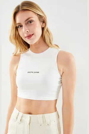 Sixth June Vêtements RIBBED TANK TOP SJ LOGO